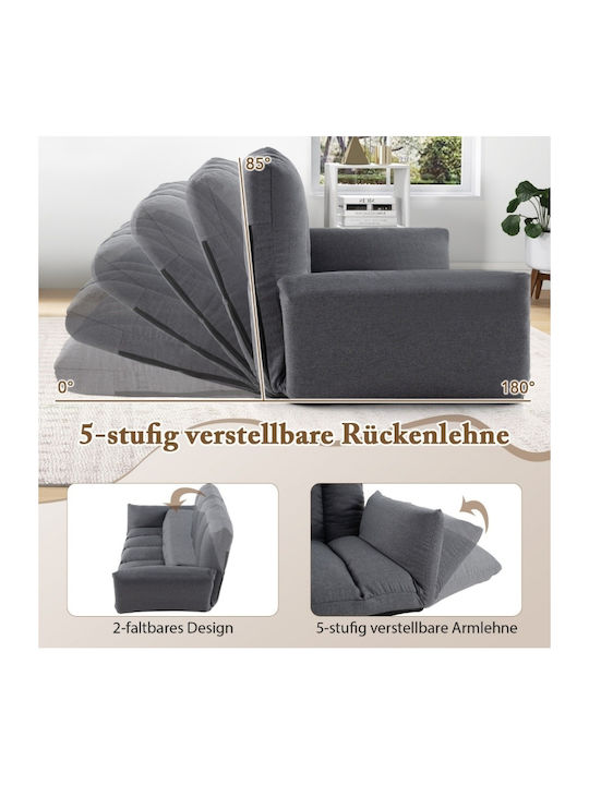 Vielseitiger Sitzsack & Pouf Grauer 119x76x60cm