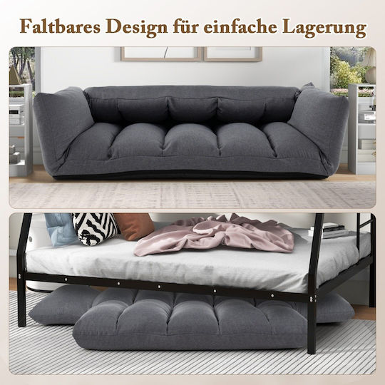 Multifunctional Bean Bag Chair Gray 119x76x60cm