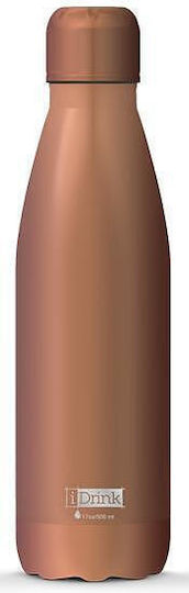 I-Total I Drink Μπουκάλι Θερμός Ανοξείδωτο BPA Free 500ml Mat Rose