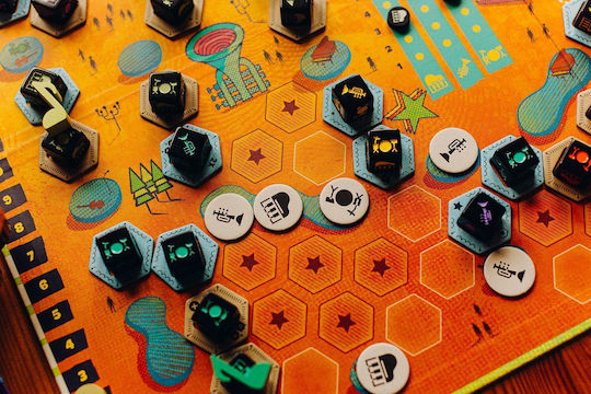 Brettspiel Bebop für 2-4 Spieler 14+ Jahre (EN) Bitewing Games