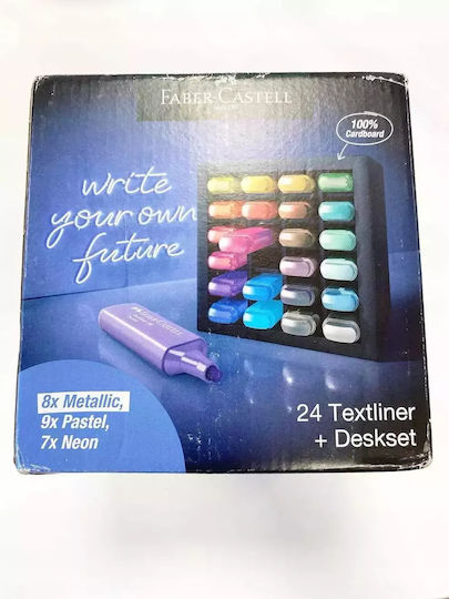 Faber-Castell Textliner Μαρκαδόροι Υπογράμμισης Πολύχρωμο Σετ 24 χρώματα