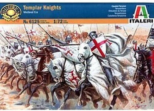 Italeri Templar Knights Miniatură de Modelism Albe la Scară 1:72 15cm.