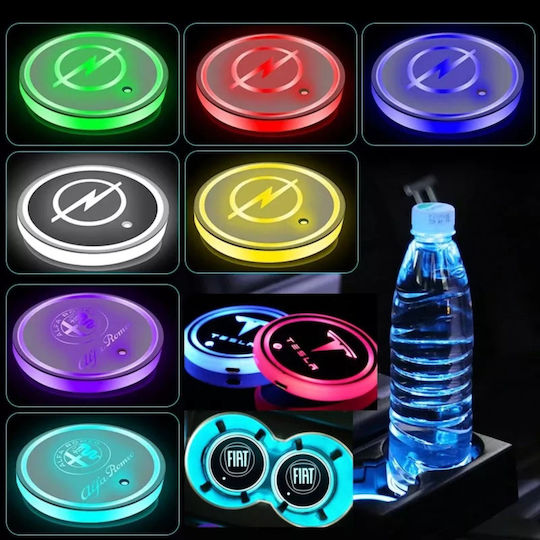 LED Cup Holder Light Nissan 7 Colors 1pc Oem