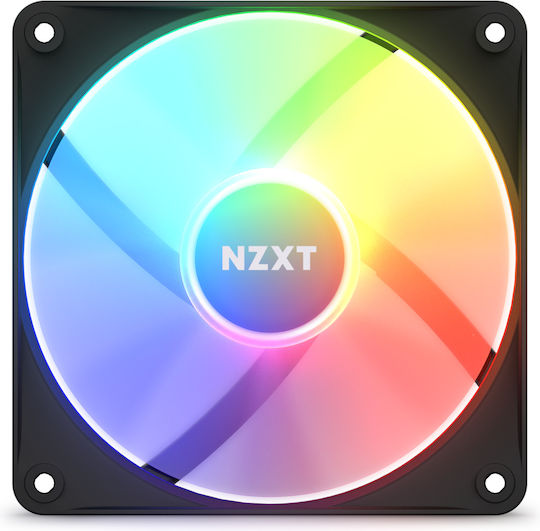 NZXT F120 Core Вентилатор за Кутия с RGB Осветление и Свързване 4-изводна ШИМ