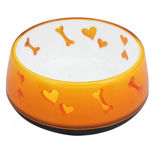 All For Paws Love Plastic Bowl Food & Water for Dog & Cat with Base 970ml 18cm (Various Colors)