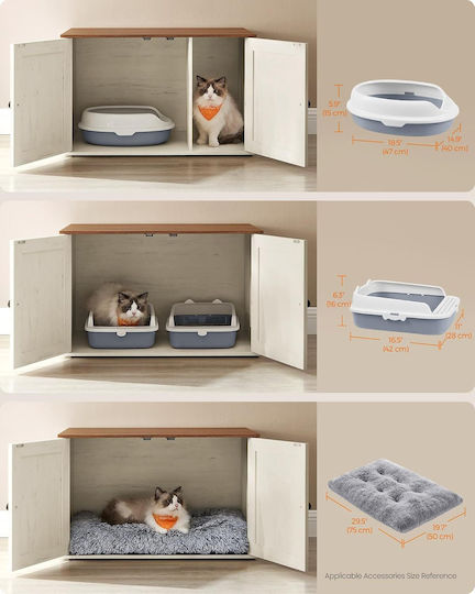 Feandrea Furniture Cat Toilet 80x53cm 1pcs