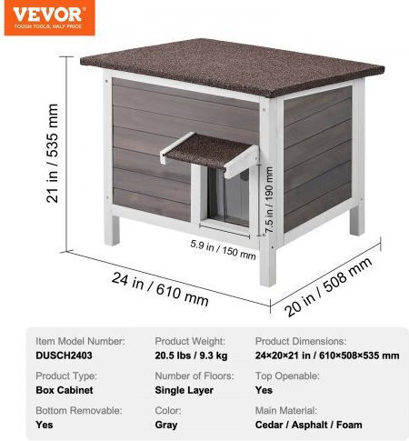 Vevor Bed Cat Gray