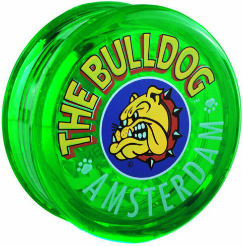 Bulldog Amsterdam Grinder Transparent Plastic Green 60mm 3 Parts
