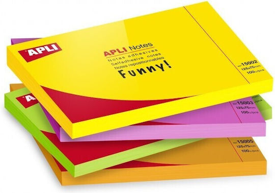 Sticky Notes Funny Yellow Neon 15002 Apli 8410782150022