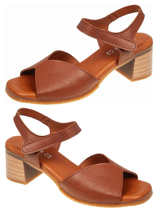 Leather Sandals Anatomic Tabac Brown