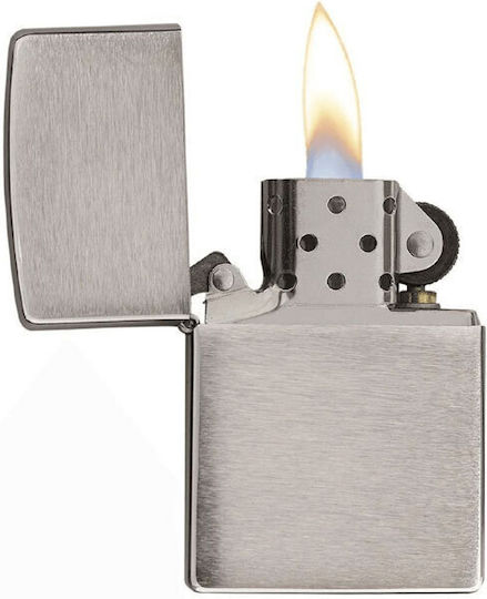 Zippo Запалка Пламък В Сребрист Цвят