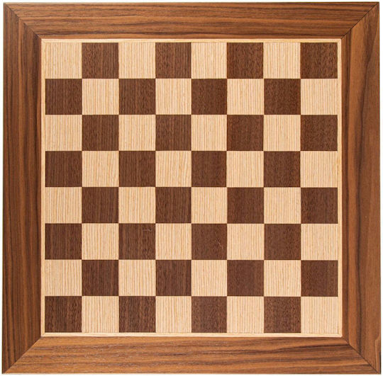 Manopoulos Kαρυδιά Χειροποίητη Σκακιέρα Ξύλινη 50x50cm