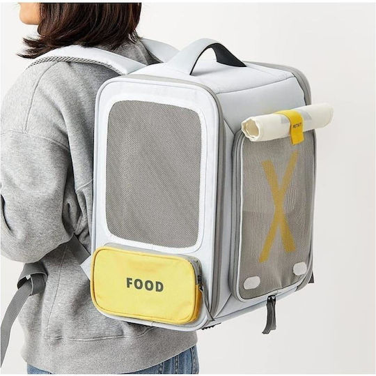 Petkit Breezy Dog/Cat Carrying Gray Backpack for 6kg Pets L35xW27xH43cm