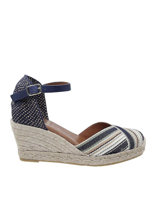 Women's Leather Platform Espadrilles Multicolour