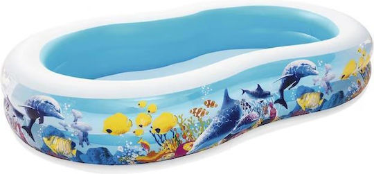 Bestway Children's Swimming Pool PVC 544L Inflatable 262x157x46cm Blue Bottom