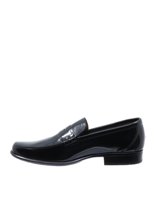 Leder Herren Freizeitschuhe Schwarz