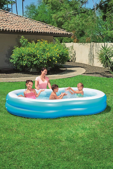 Bestway Children's Swimming Pool 544lt Inflatable 262x157x46cm Light Blue