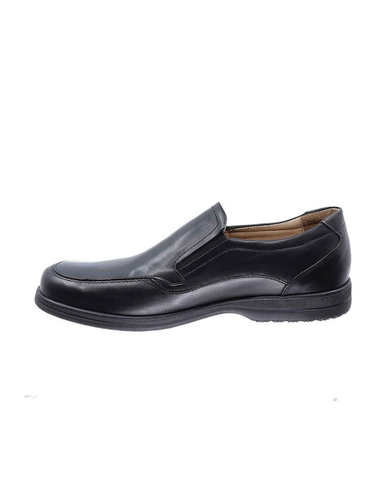 Leder Herren Freizeitschuhe Anatomisch Schwarz