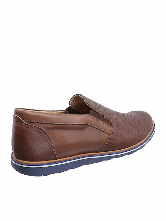 Leder Herren Freizeitschuhe Anatomisch Blau