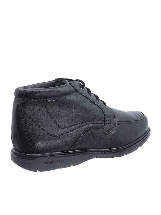 Leather Black Men's Boots Anatomical