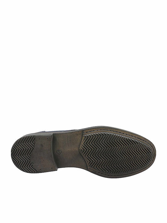 Leder Schwarz Herrenstiefel