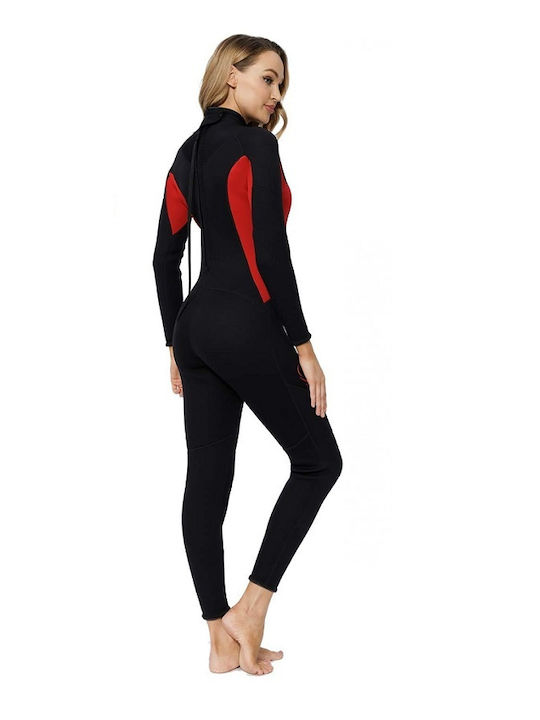 Ravani Wetsuit Jumpsuit Diving Suit Black 3mm