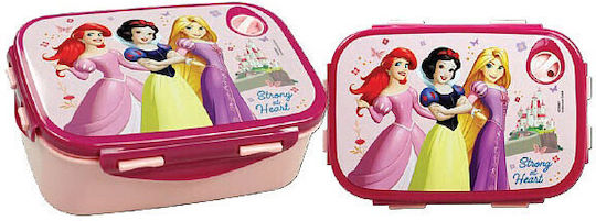Gim Disney Princess Plastic Kids' Food Container Disney Princess 0.8lt Pink x x 7cm