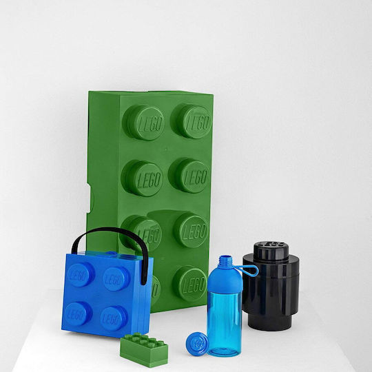 Room Copenhagen Lego Mini Box 8 Plastic Kids' Food Container Green x x 4.3cm