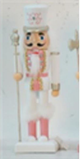 Eurolamp Nutcracker de Crăciun Alb din Plastic