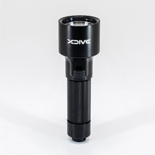 XDive Diving Safety Light Rechargeable LED with Brightness 1200lm for Maximum Depth 100m Cree