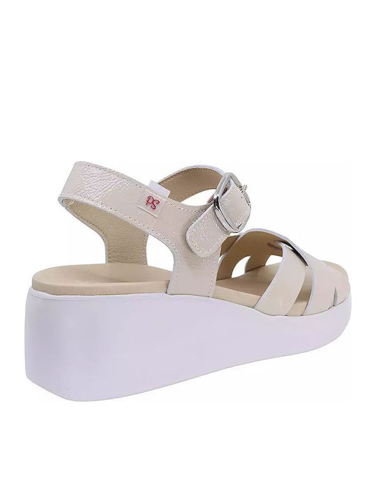 Anatomische Damenplattformen Beige