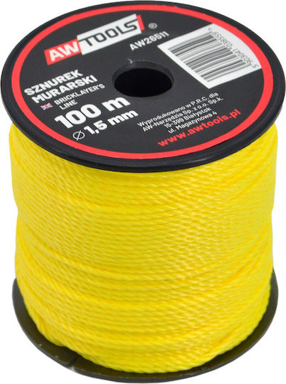 Awtools Masonry Cord 100m 1.5mm 12pcs