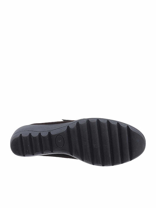 Flex Γυναικεία Slip-On Δερμάτινα Καφέ