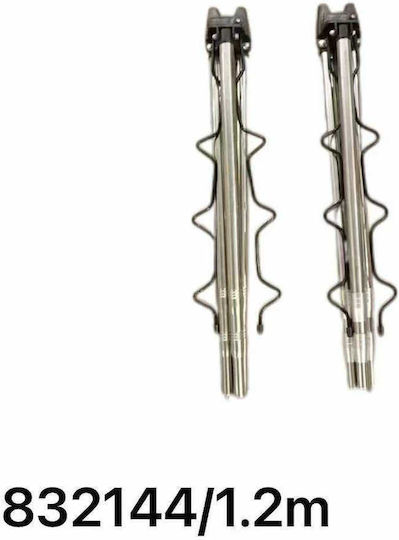 Angelrutenhalter 6 Positionen Metallisch 1,2m 832144