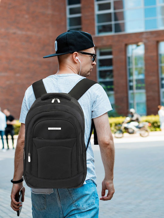 Zagatto Tasche Rucksack für Laptop 17.3" in Schwarz Farbe ZG700