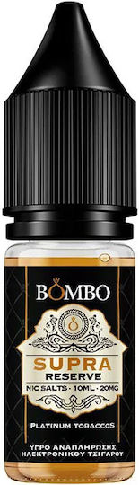 Bombo Lichid de Reumplere Gata Supra Reserve cu Aromă de Dulce / Fumat / Nuci și semințe uscate 20mg 10ml