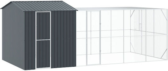 Vogelkäfig Erweiterung Anthrazit 310x619x247 cm Stahl