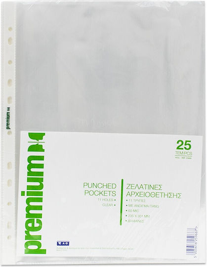 Typotrust Plastic Sleeves for Documents A4 with Holes 25pcs