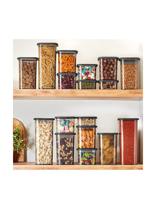 Viosarp Vase General Use with Lid Plastic Transparent 1800ml