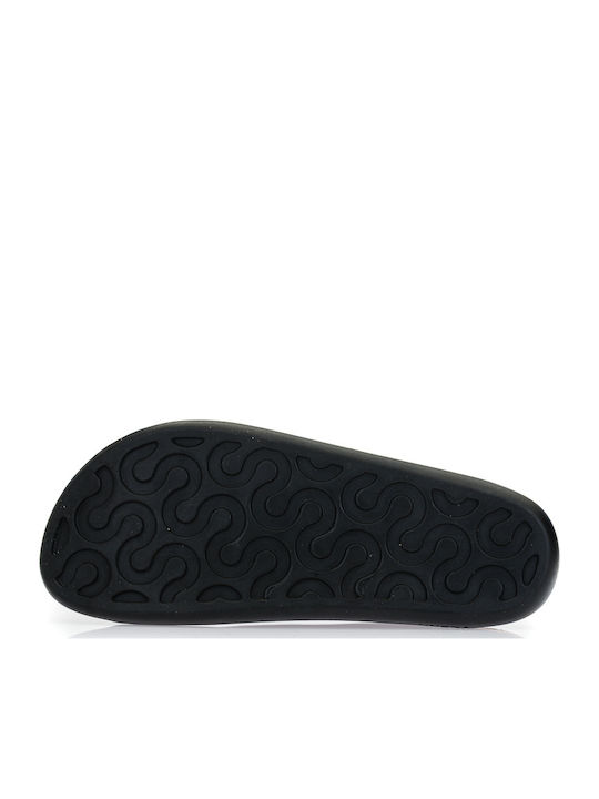 Leather Women's Flat Sandals Anatomic in Black Color