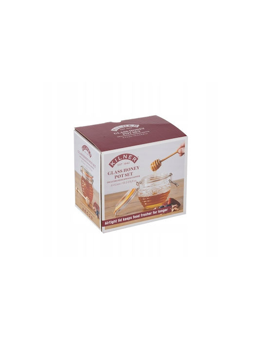 KIlner Βάζο Γενικής Χρήσης με Καπάκι Ξύλινο Γκρι 400ml