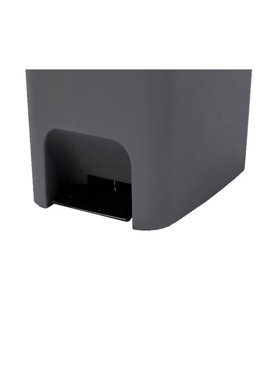Homeplast Waste Bin Waste Plastic Gray 52lt 1pcs
