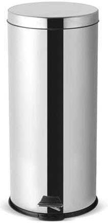 Viosarp Metal Waste Bin with Pedal Silver 20lt
