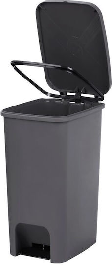 Homeplast Κάδος Απορριμμάτων Πλαστικός Γκρι 52lt