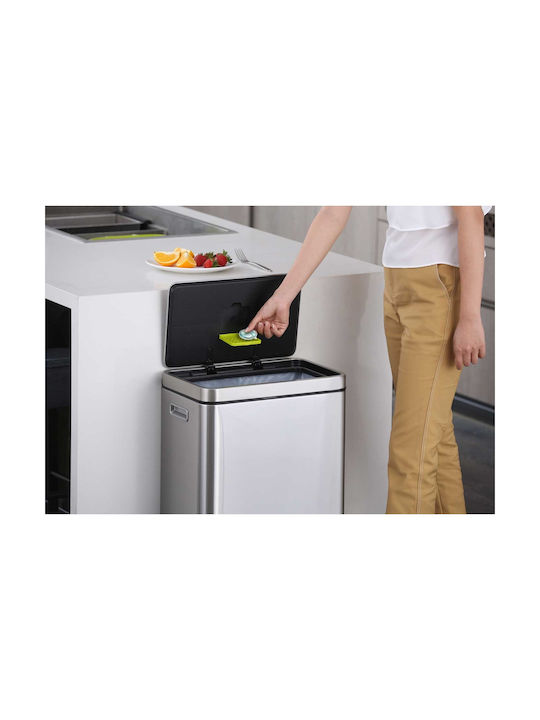 Eko Coș De Gunoi X-Cube VB 936840 De Reciclare Din Oțel Inoxidabil Cu Pedală Alb 40lt