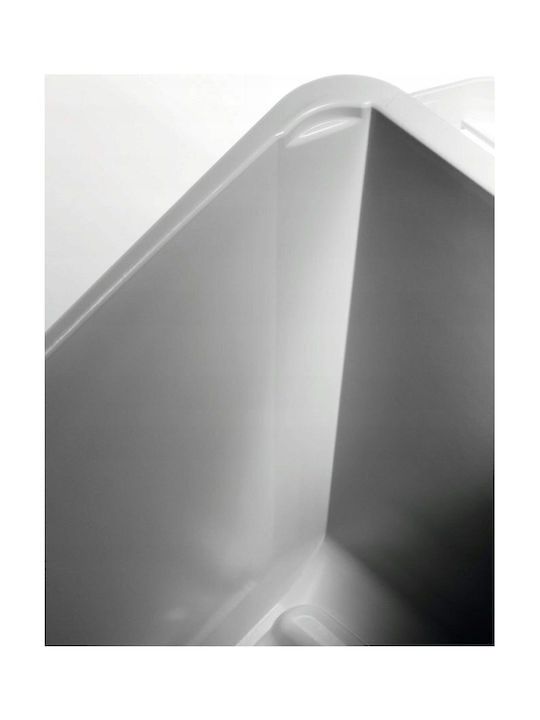 Durable Κάδος Απορριμμάτων Πλαστικός Λευκός 60lt