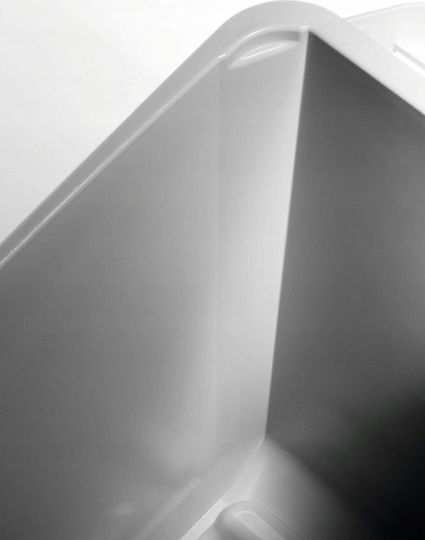 Durable Κάδος Απορριμμάτων Πλαστικός Λευκός 60lt