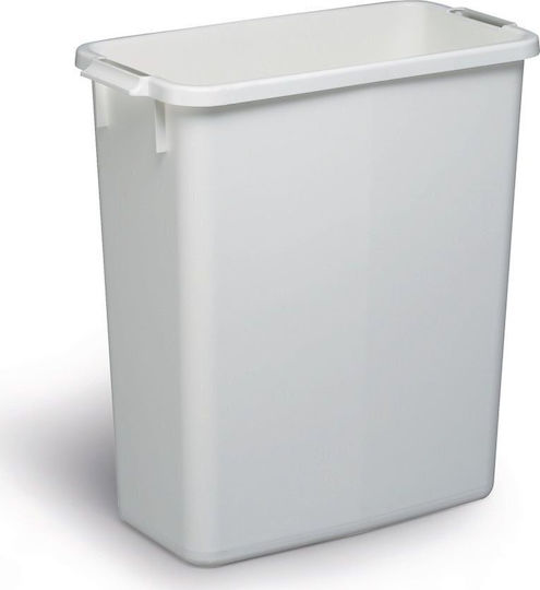 Durable Κάδος Απορριμμάτων Πλαστικός Λευκός 60lt