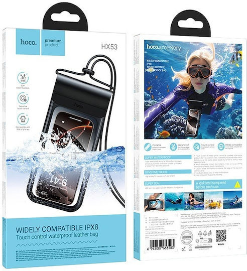 Hoco Hx53 Treasure Водоустойчив Кожен Калъф За Мобилен Телефон До 7.2''