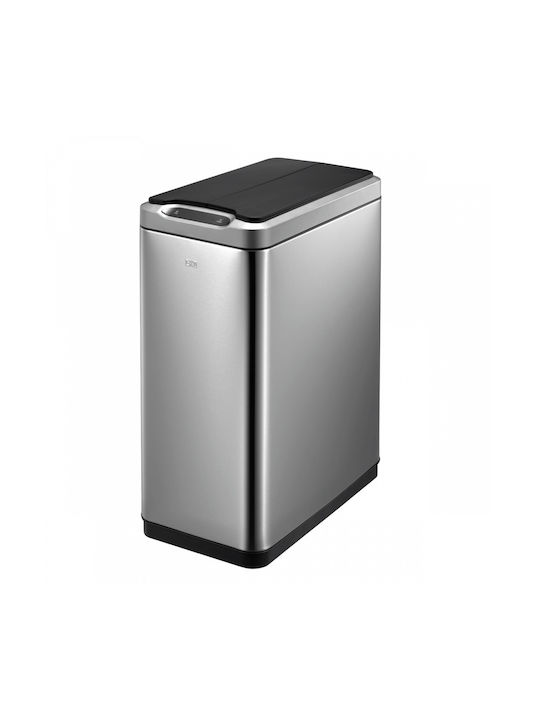Eko Phantom Coș de Gunoi din Oțel Inoxidabil cu Senzor Gri 40lt 1buc